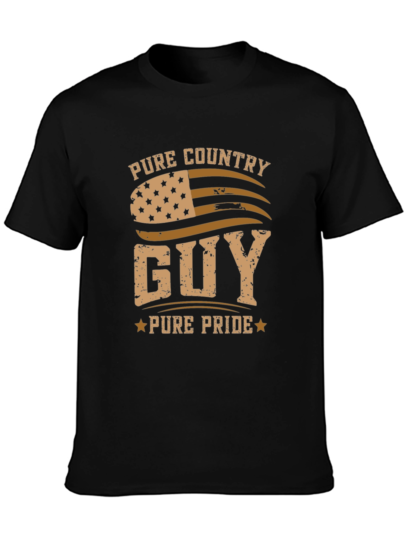 Pure Country Guy Graphic T-Shirt - Black