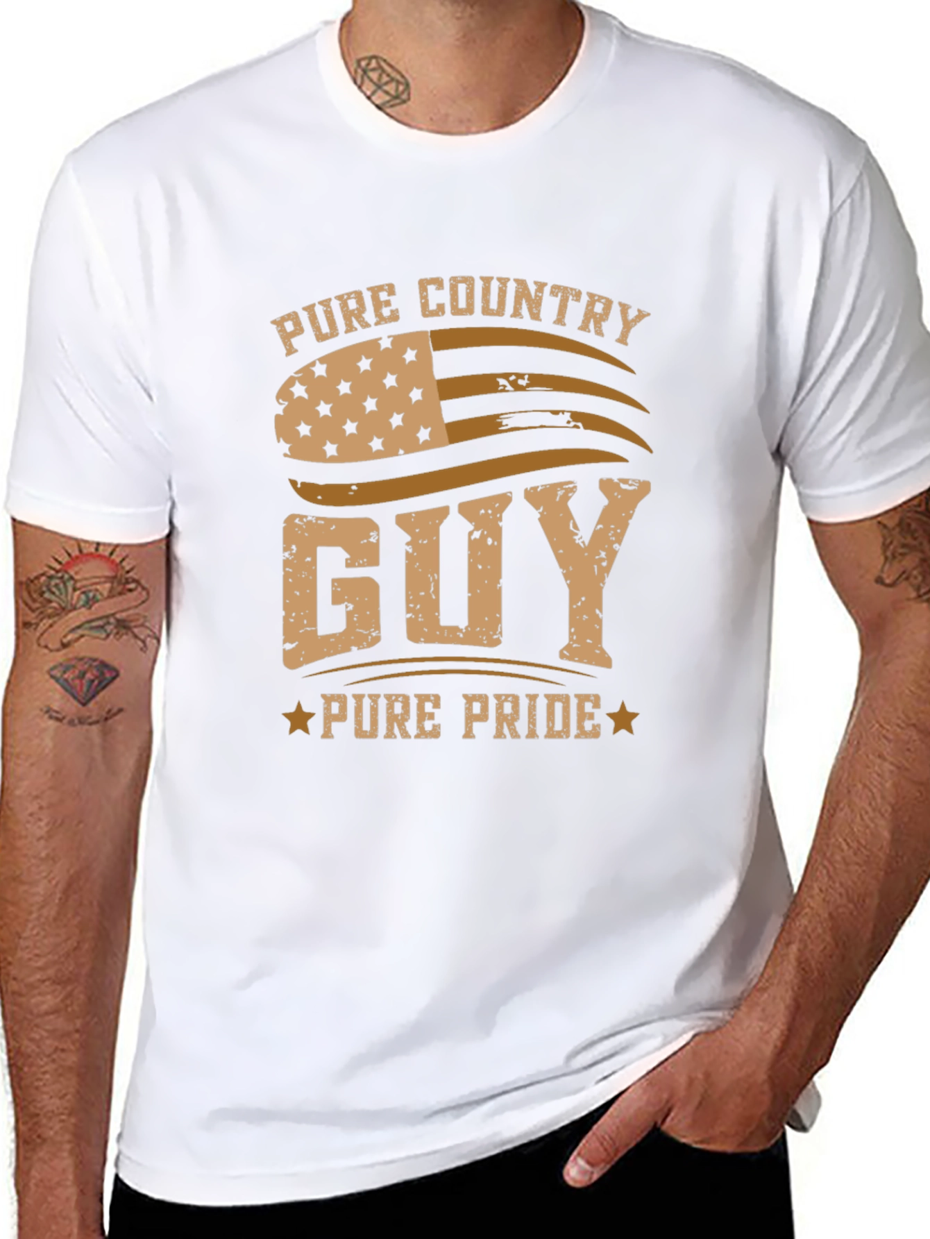 Pure Country Guy Graphic T-Shirt - Black