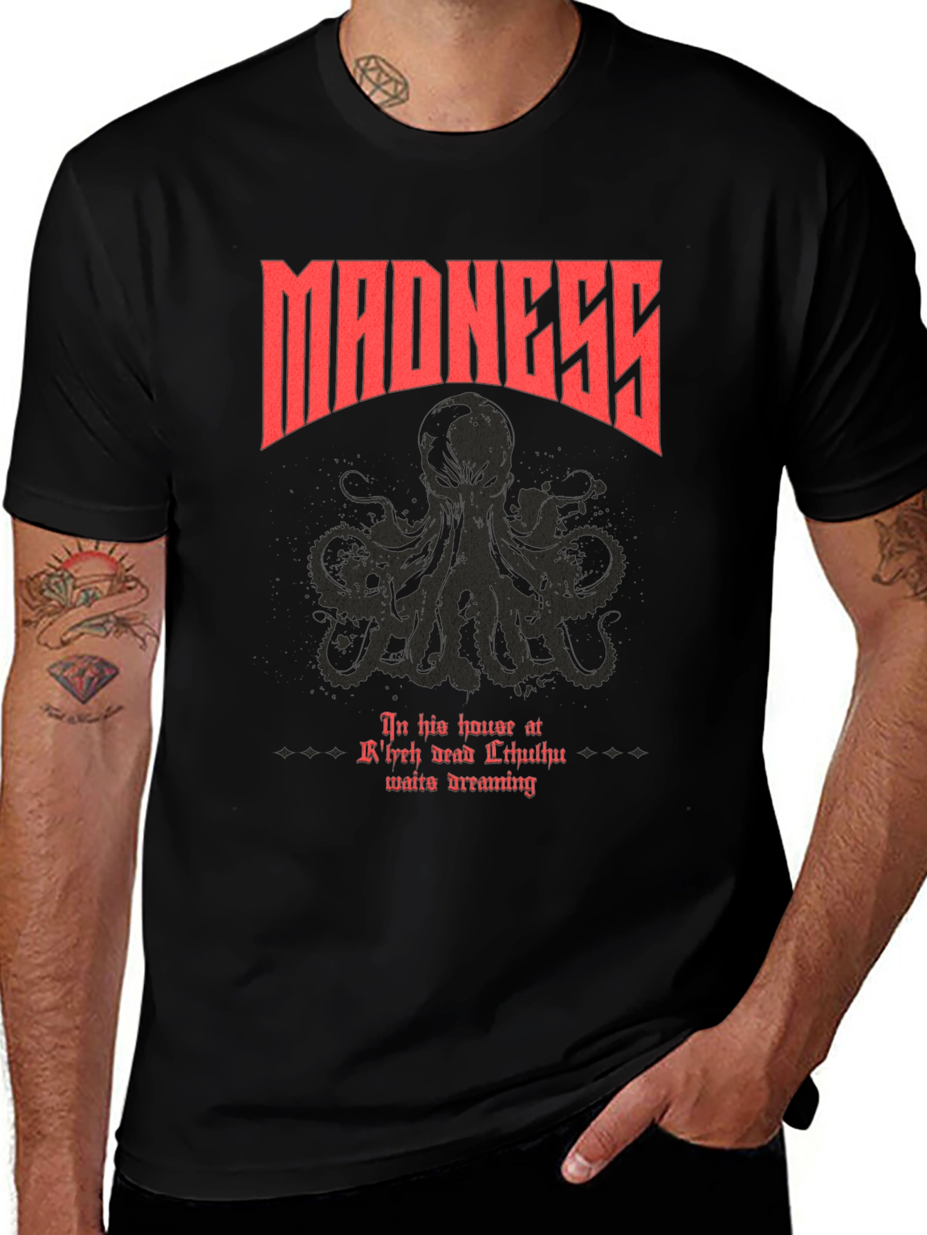 Madness Cthulhu T-Shirt - In His House at Rlyeh