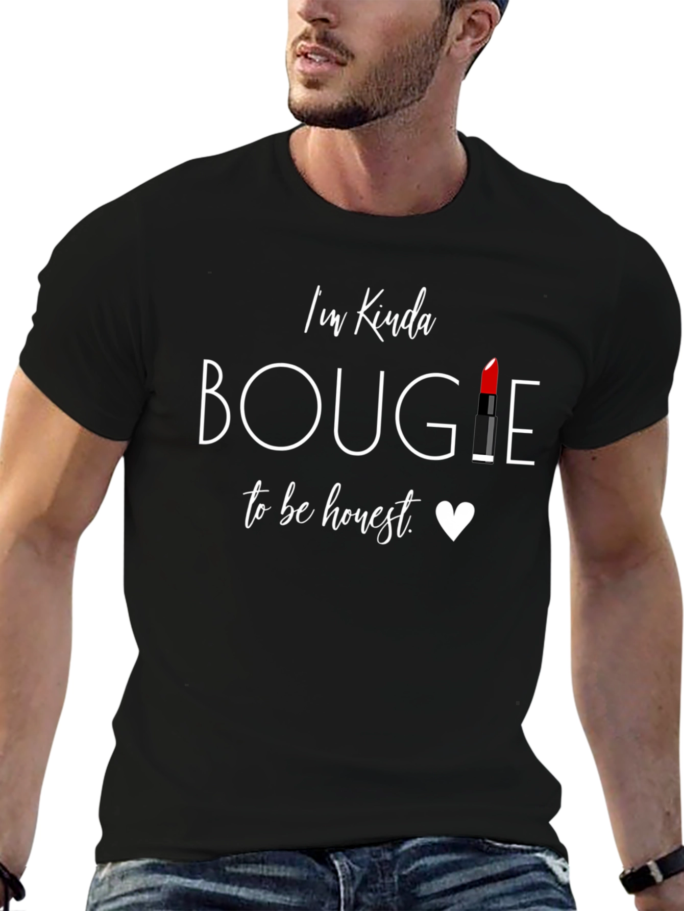 Bougie Lipstick T-Shirt - Trendy Graphic Tee