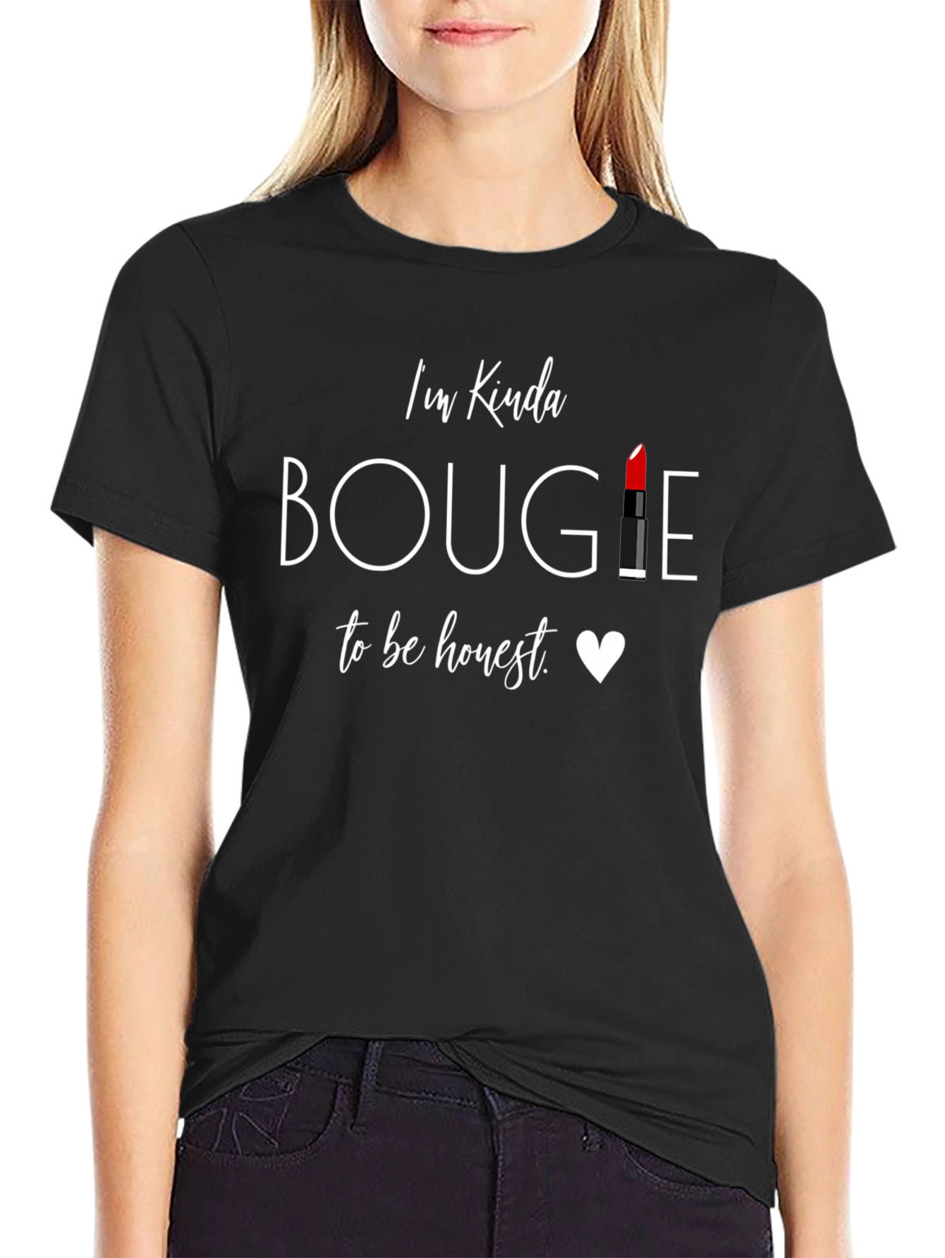 Bougie Lipstick T-Shirt - Trendy Graphic Tee