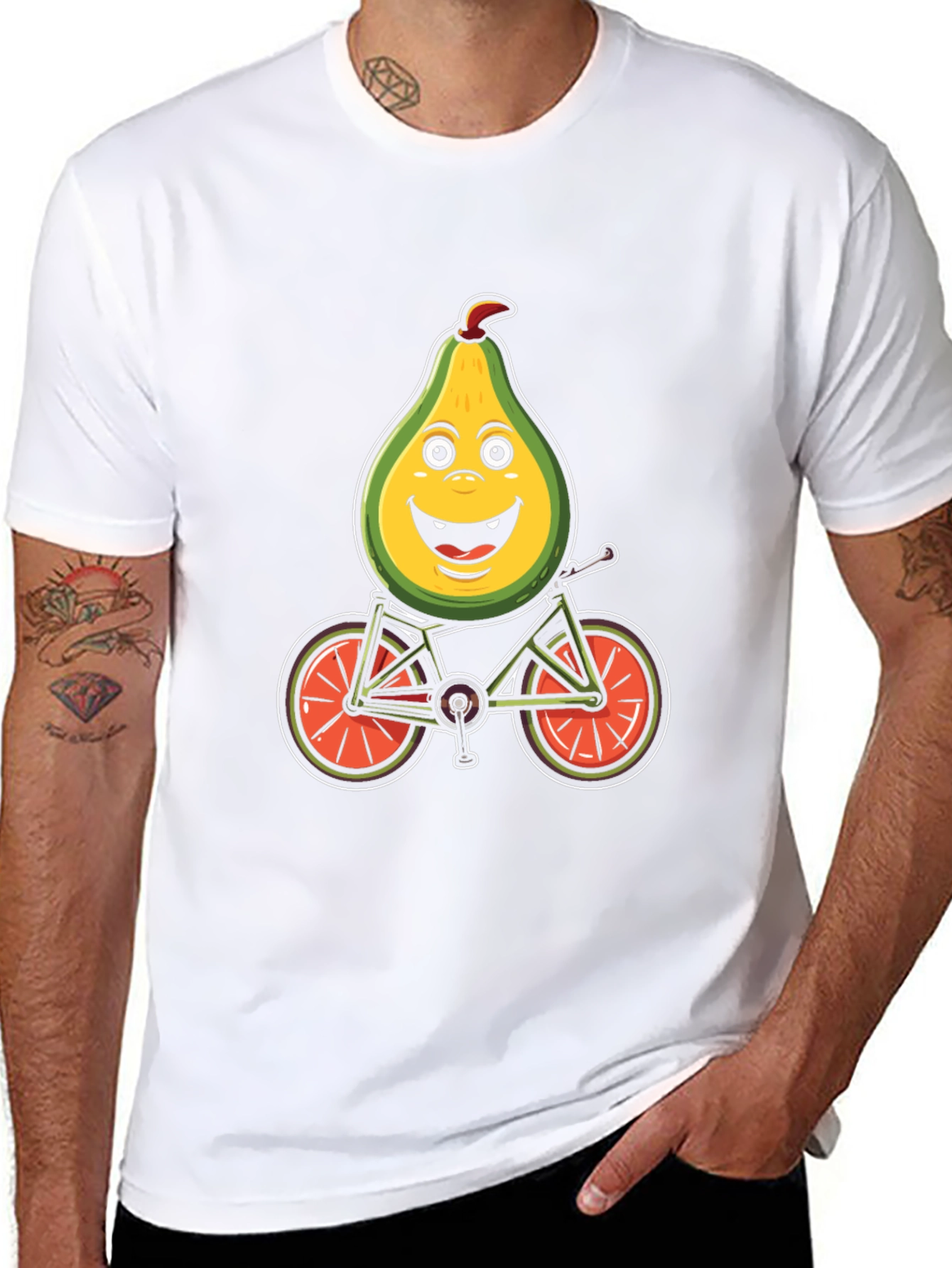 Avocado Biker Graphic Tee - Ride in Style
