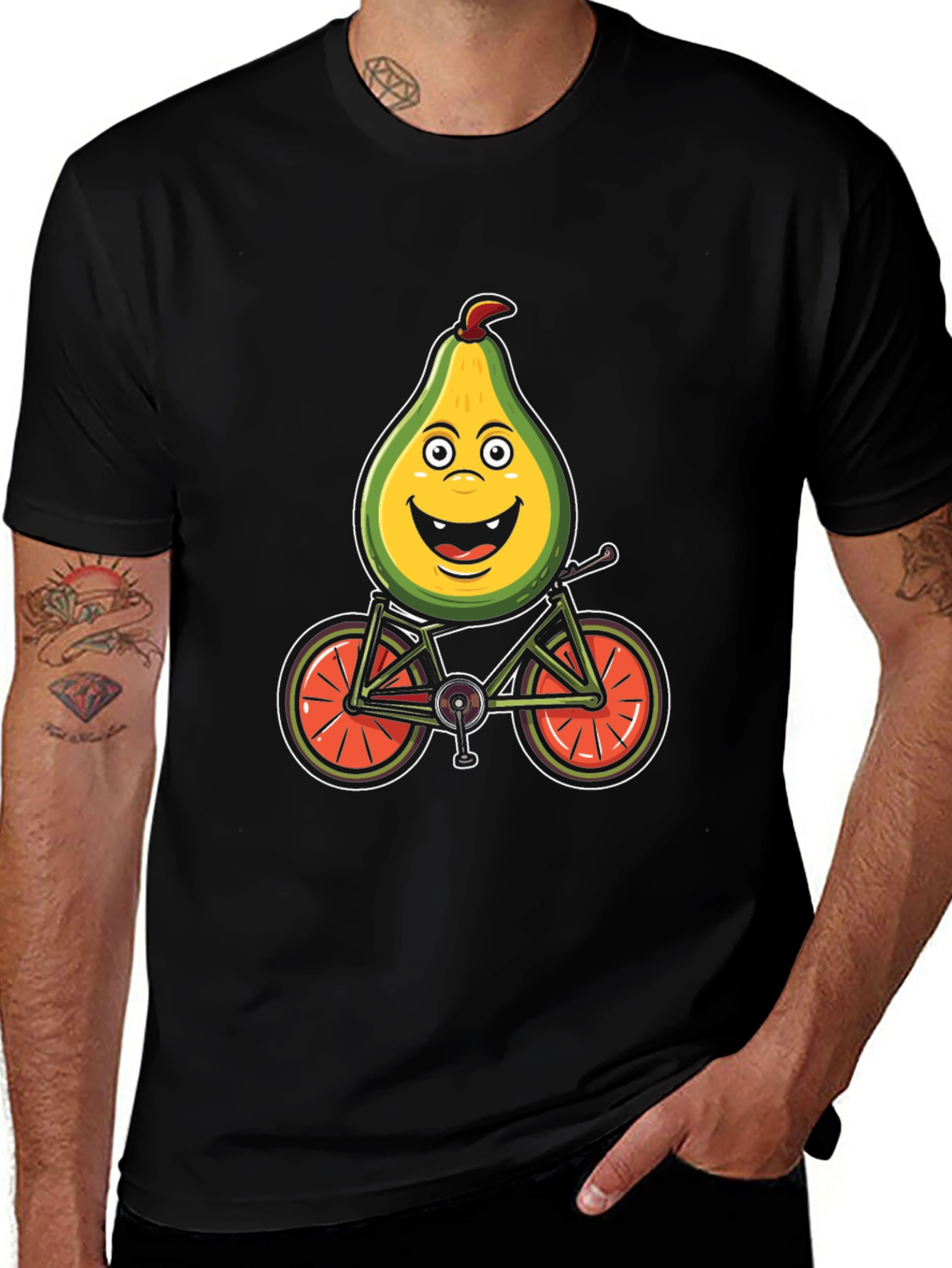 Avocado Biker Graphic Tee - Ride in Style