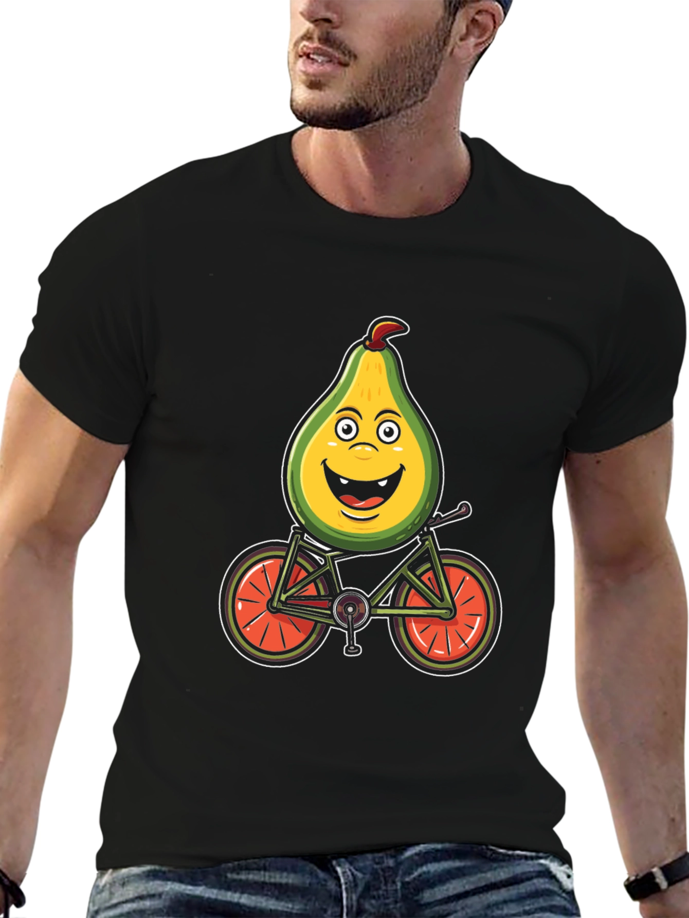 Avocado Biker Graphic Tee - Ride in Style