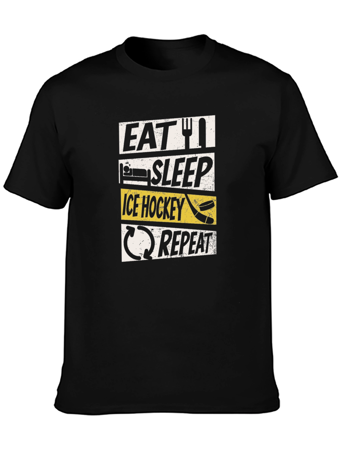Eat Sleep Ice Hockey Repeat T-Shirt