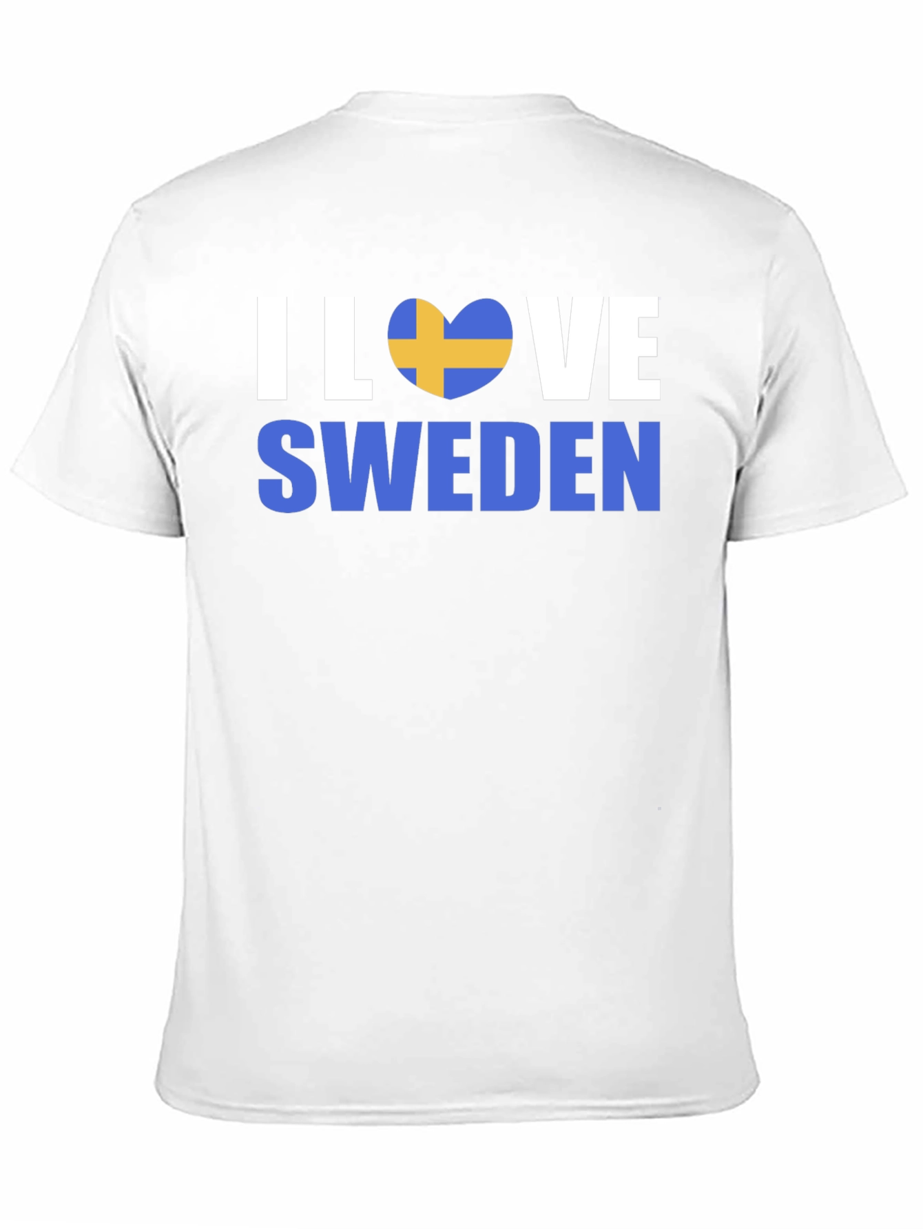 I Love Sweden T-Shirt: Patriotic Flag Heart Graphic Tee