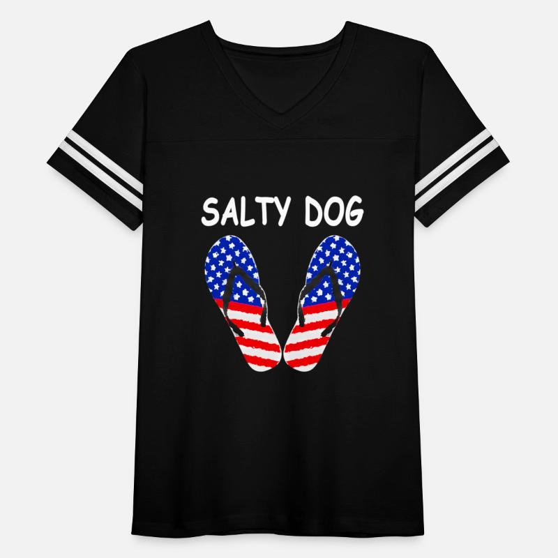 Salty Dog American Flag Flip Flops
