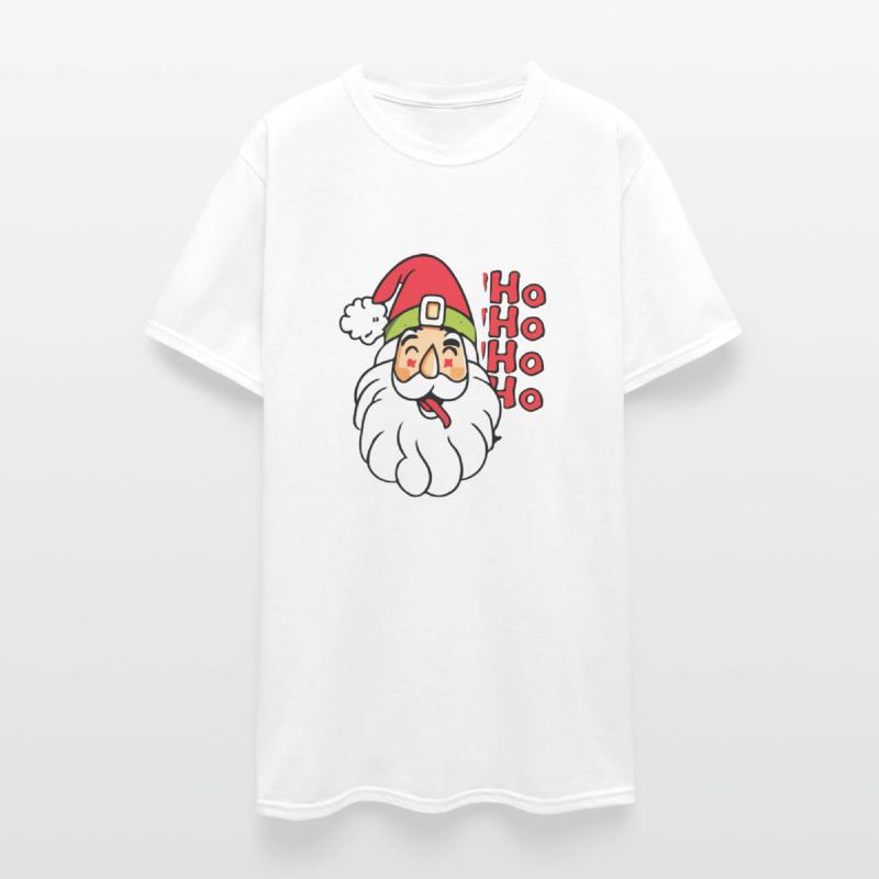 Santa Claus Face Shirt Christmas HO HO HO HO