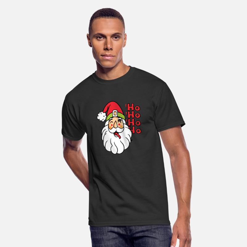 Santa Claus Face Shirt Christmas HO HO HO HO