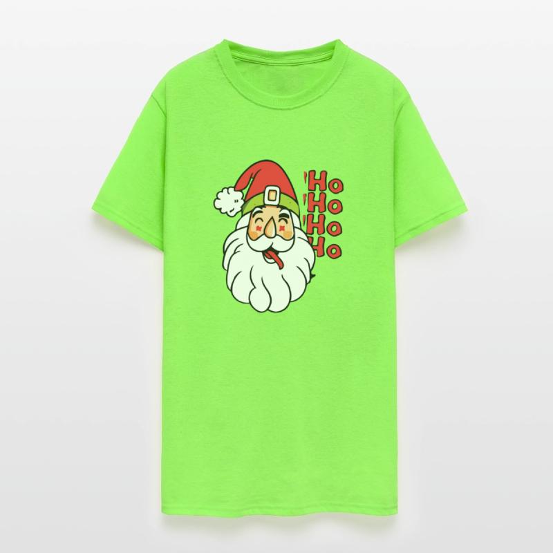 Santa Claus Face Shirt Christmas HO HO HO HO
