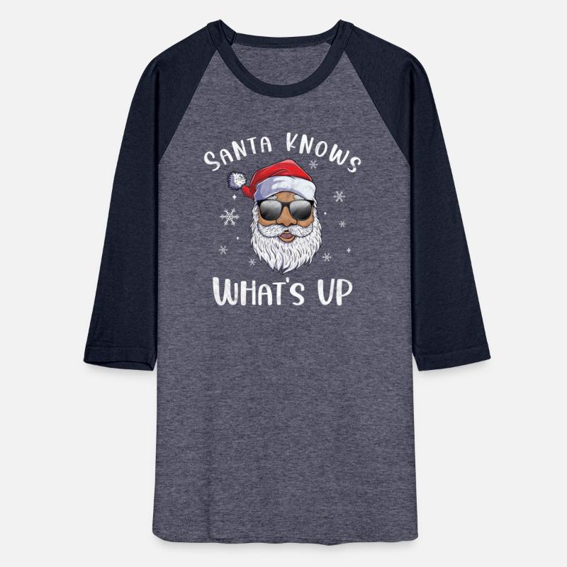 Santa Knows What's Up Santa Claus Charismas Pajama