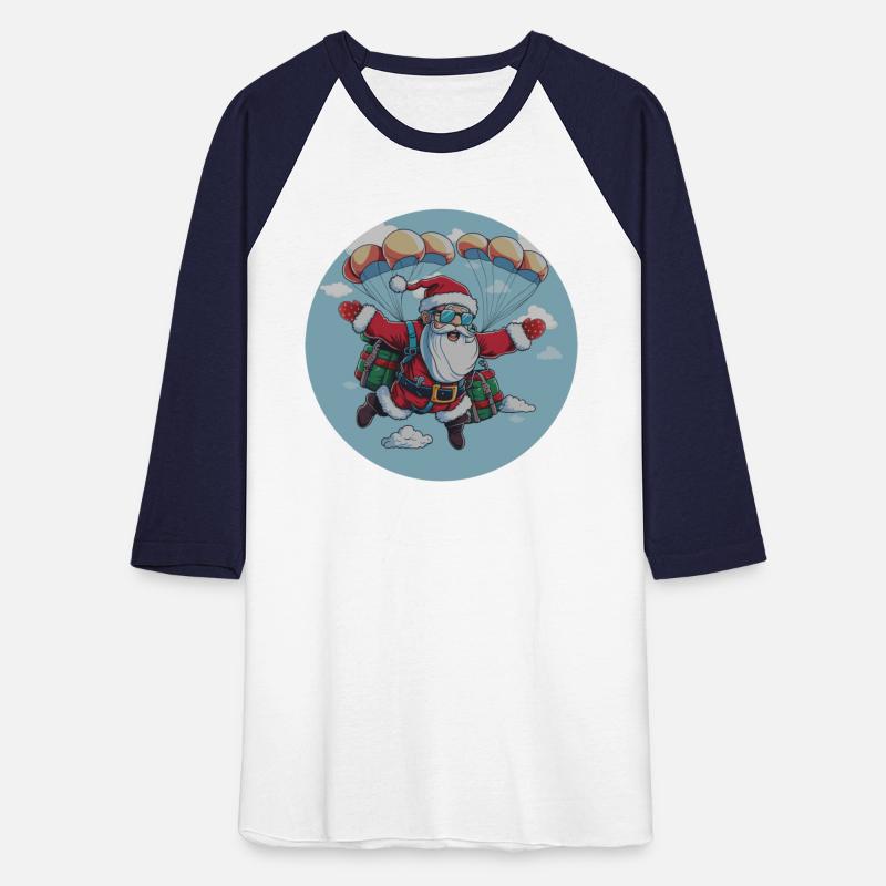 Santa Skydiving in circle