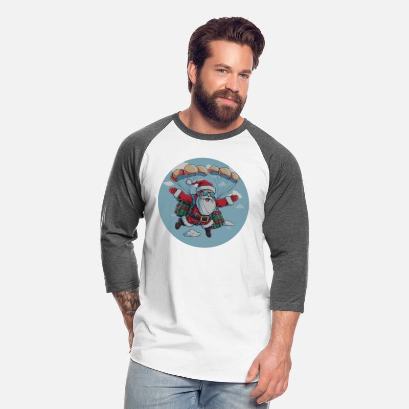 Santa Skydiving in circle