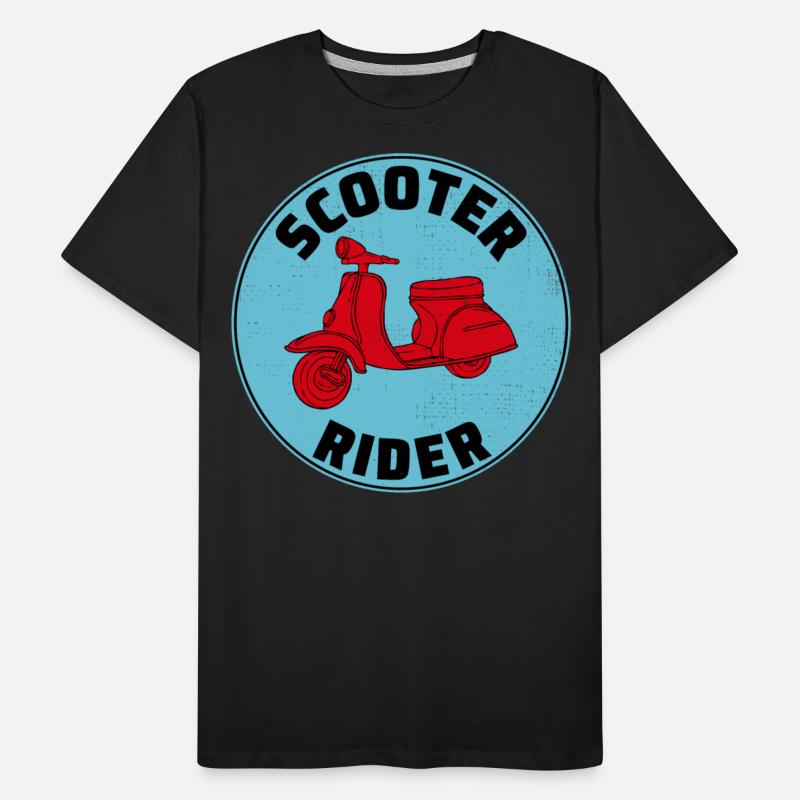 Scooter Rider Scootering Motorbike Moped Bike