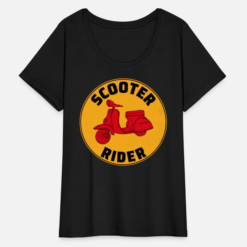 Scooter Rider Scootering Motorbike Moped Bike