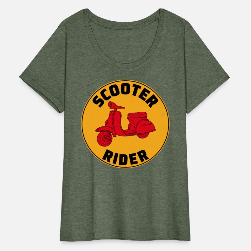 Scooter Rider Scootering Motorbike Moped Bike