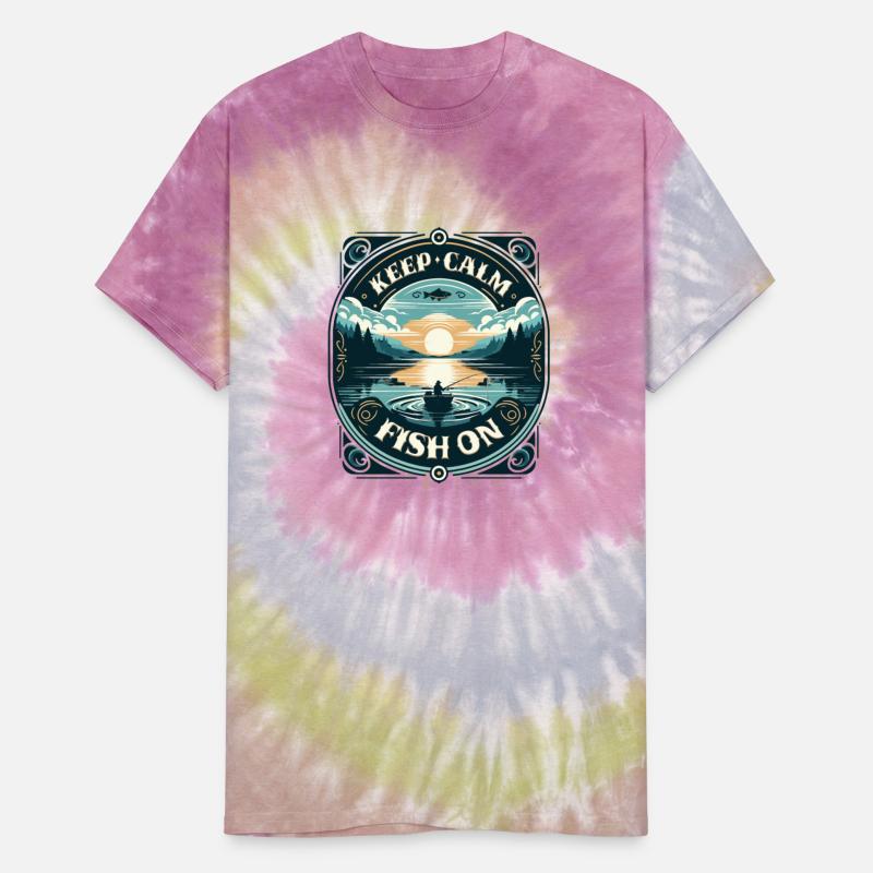 Serene Fisherman's Sunrise - Keep Calm and Fish On