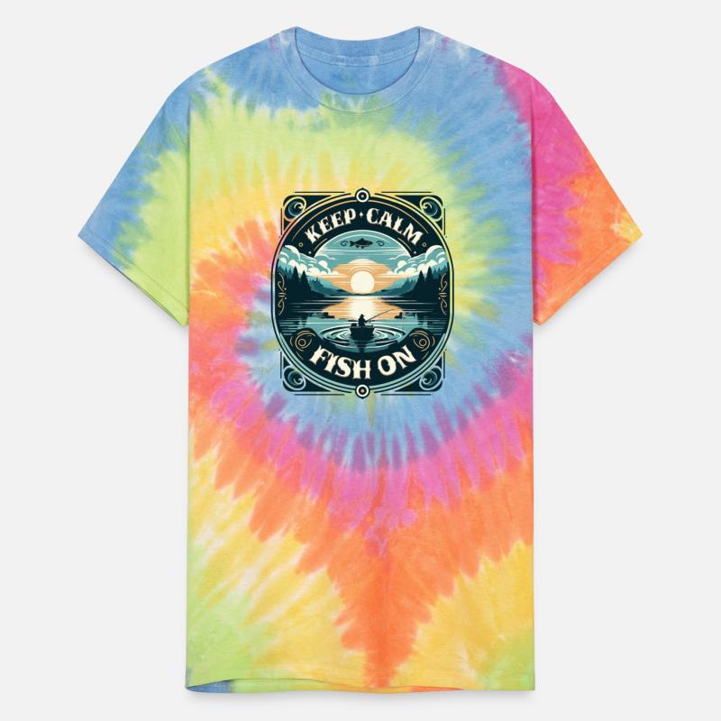 Serene Fisherman's Sunrise - Keep Calm and Fish On