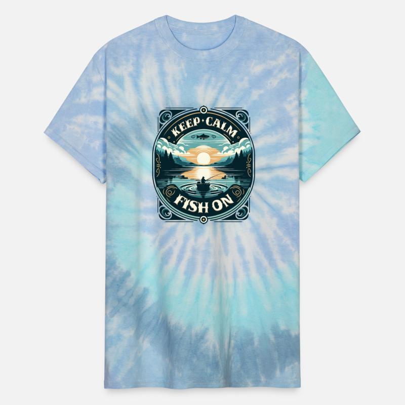 Serene Fisherman's Sunrise - Keep Calm and Fish On