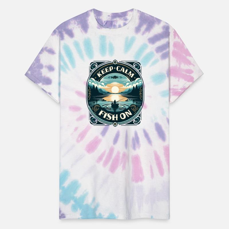 Serene Fisherman's Sunrise - Keep Calm and Fish On