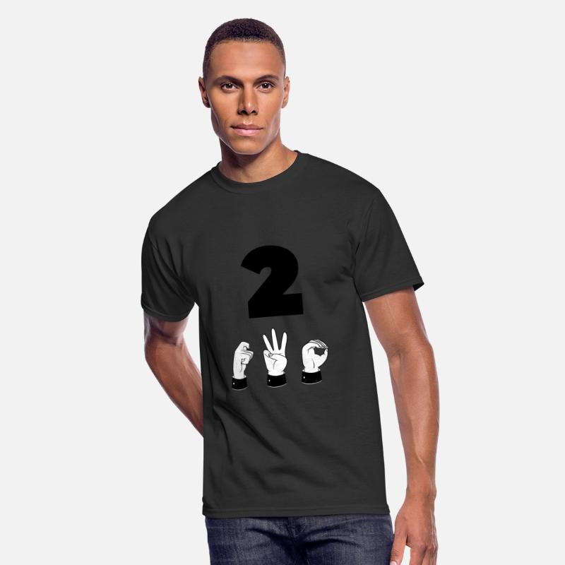 Sign Language ASL Number 2 - Second Place - Two