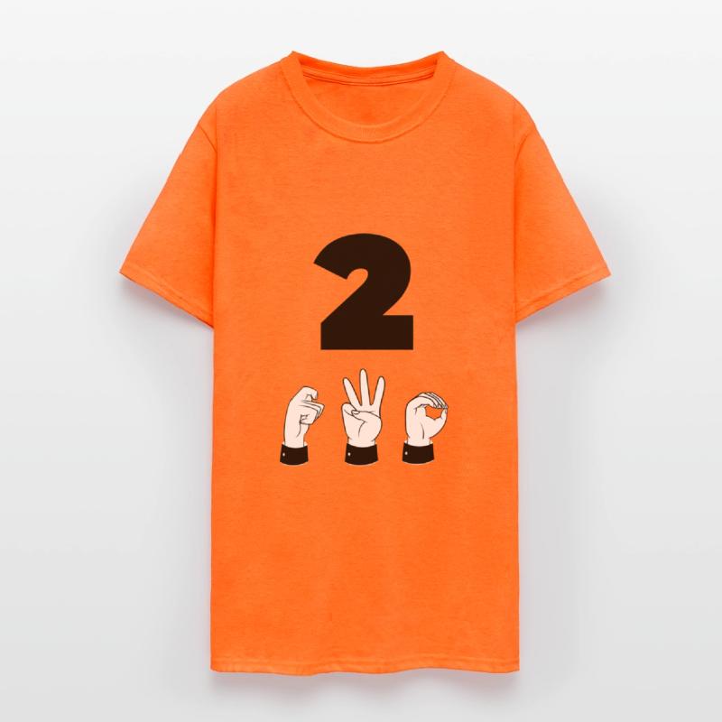 Sign Language ASL Number 2 - Second Place - Two