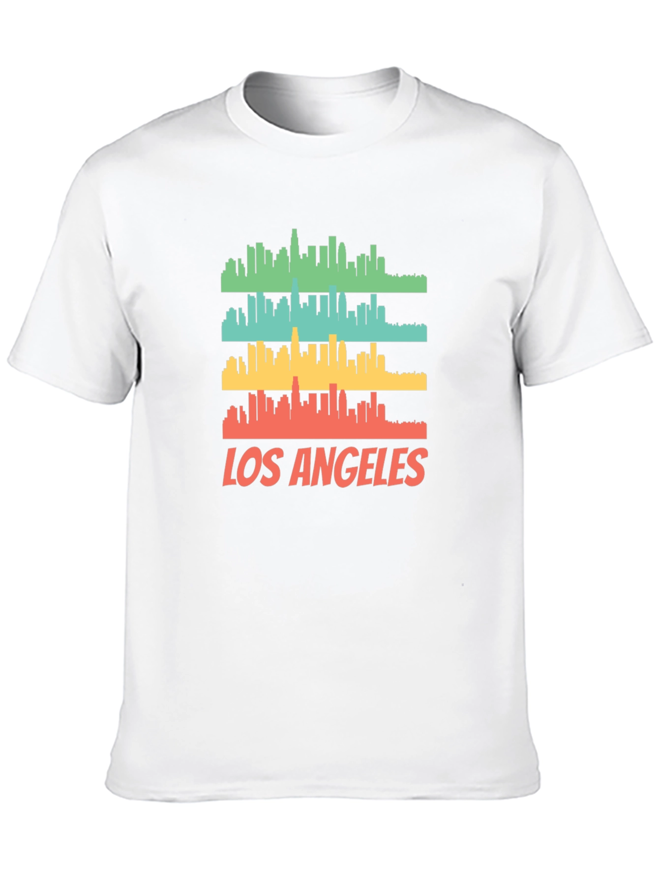 Los Angeles Skyline Graphic Print T-Shirt