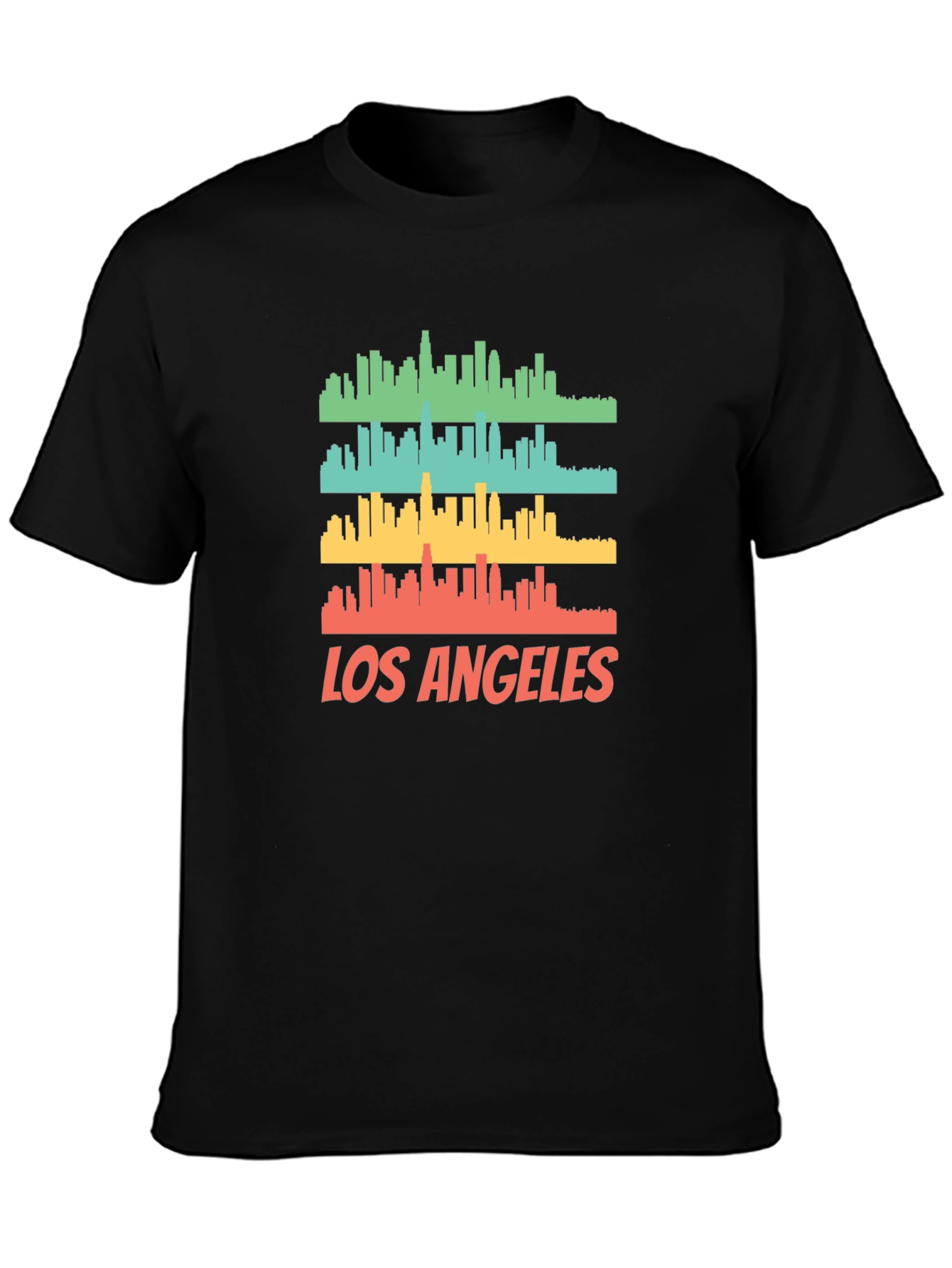 Los Angeles Skyline Graphic Print T-Shirt