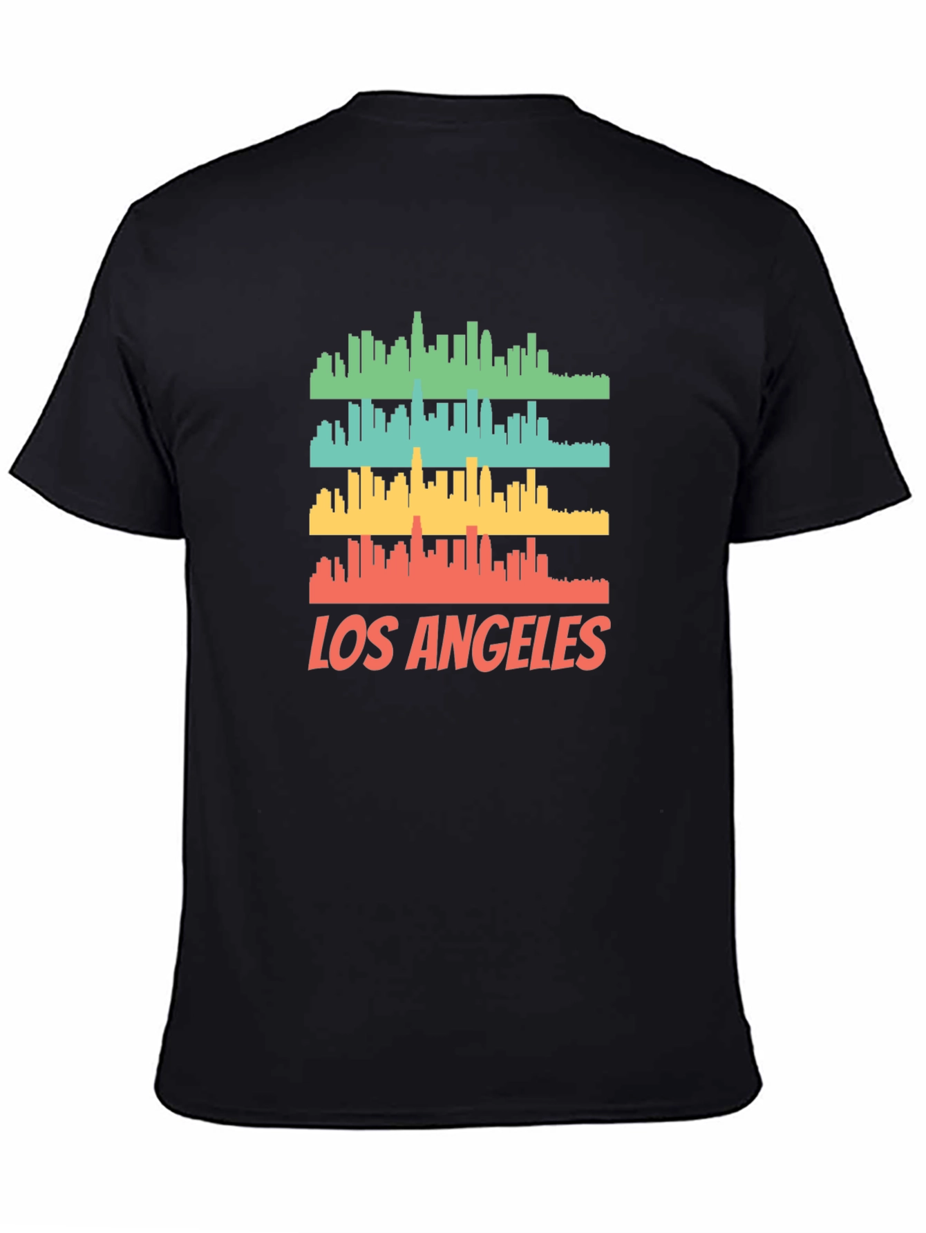 Los Angeles Skyline Graphic Print T-Shirt