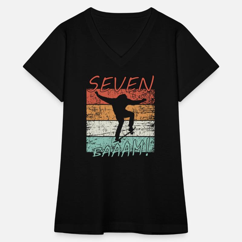 Skateboard 7th birthday skater 7 years gift