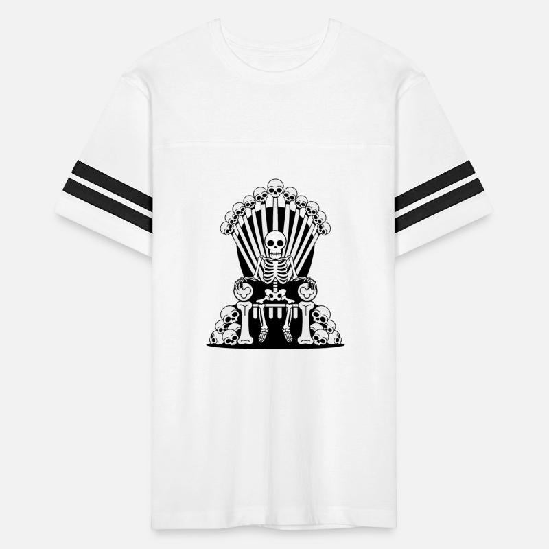 Skeleton Sitting On Throne of Bones