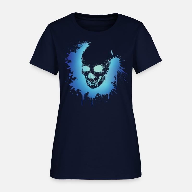 Skull, blood dripping skull, paint splatter art