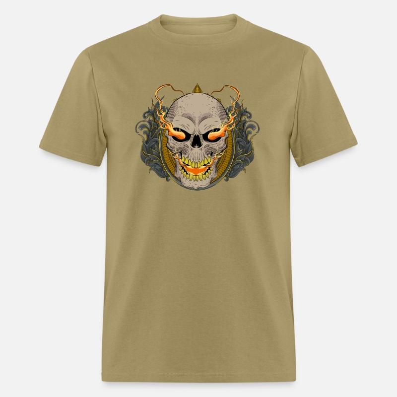 Skull with Ornament Artwork Illustration 22940279