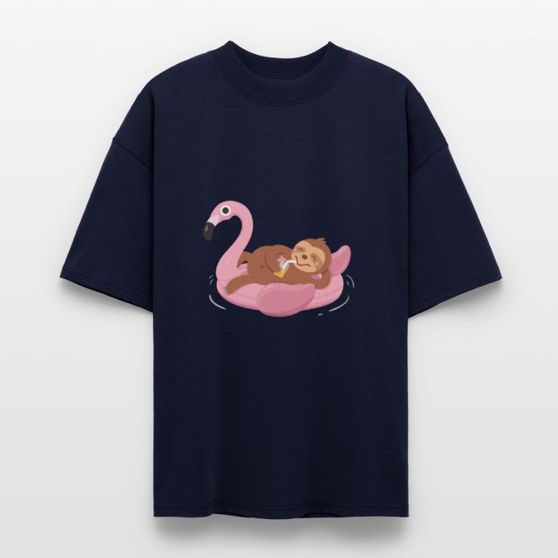 Sloth on Flamingo Float