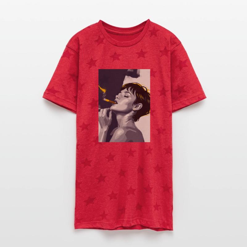 Smoking Woman Art - Bold Contemporary Illustration