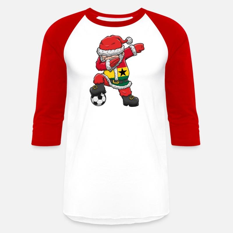 Soccer Boy Dabbing Santa Christmas Jersey Ghana