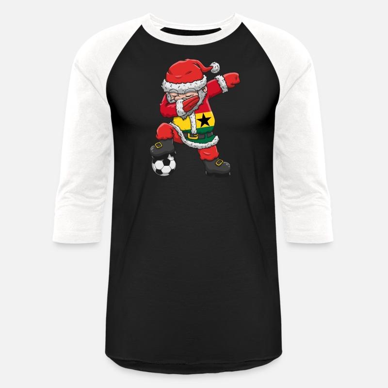 Soccer Boy Dabbing Santa Christmas Jersey Ghana