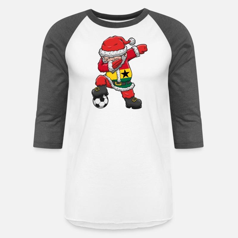 Soccer Boy Dabbing Santa Christmas Jersey Ghana