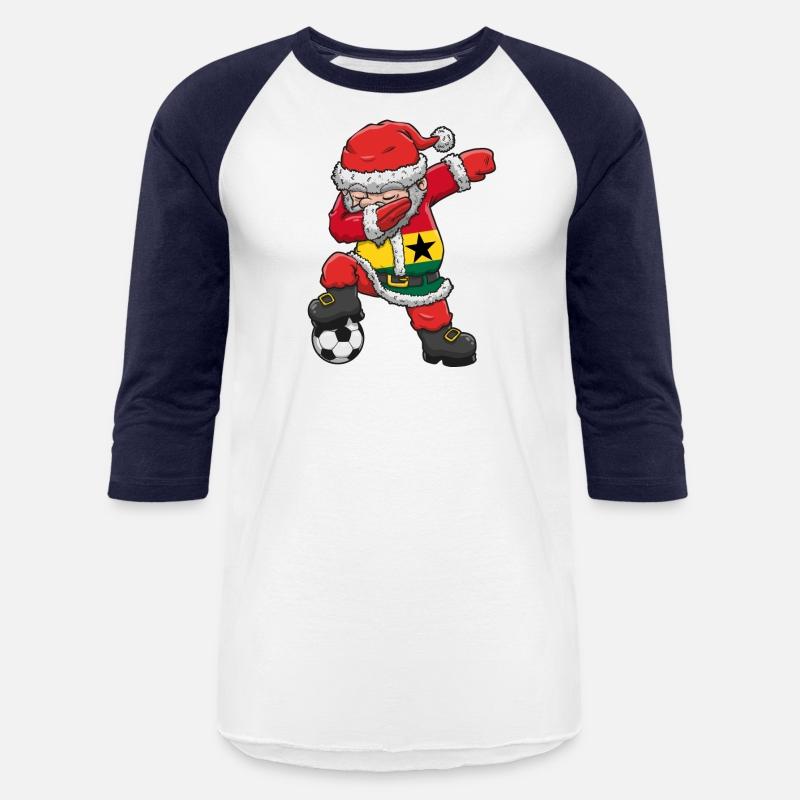 Soccer Boy Dabbing Santa Christmas Jersey Ghana