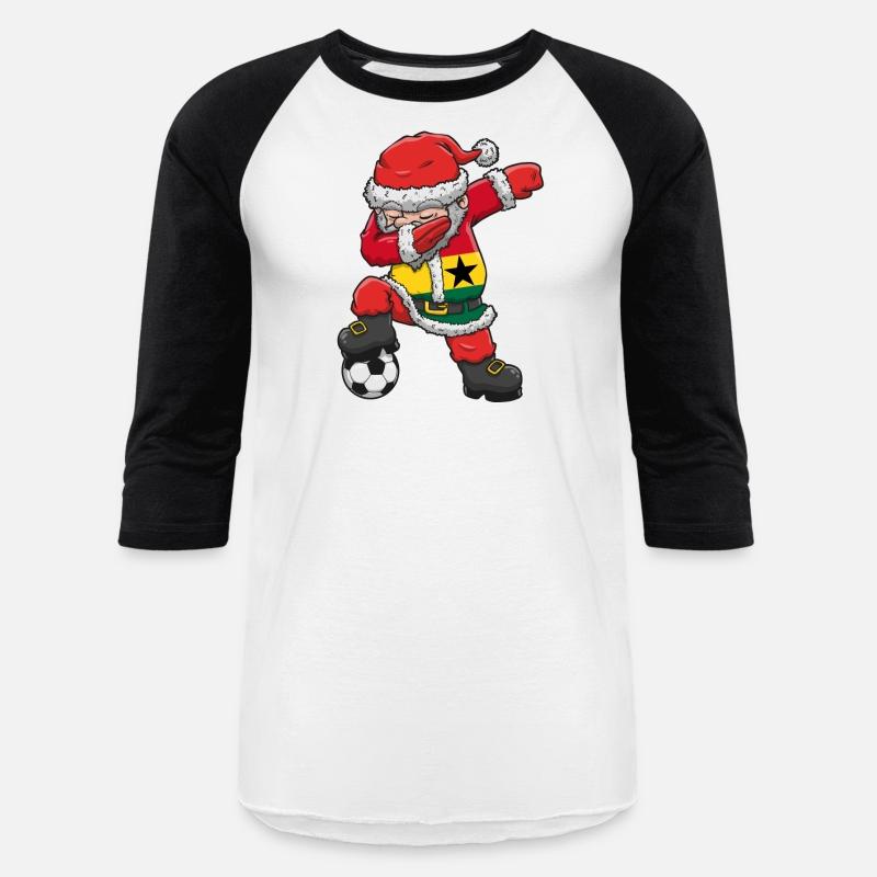 Soccer Boy Dabbing Santa Christmas Jersey Ghana