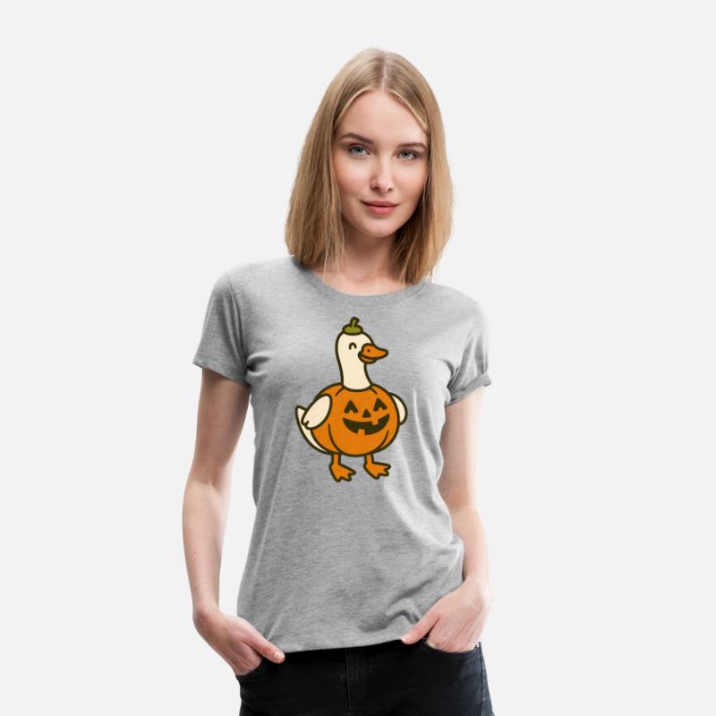 Spooky Halloween Duck in Pumpkin Costume