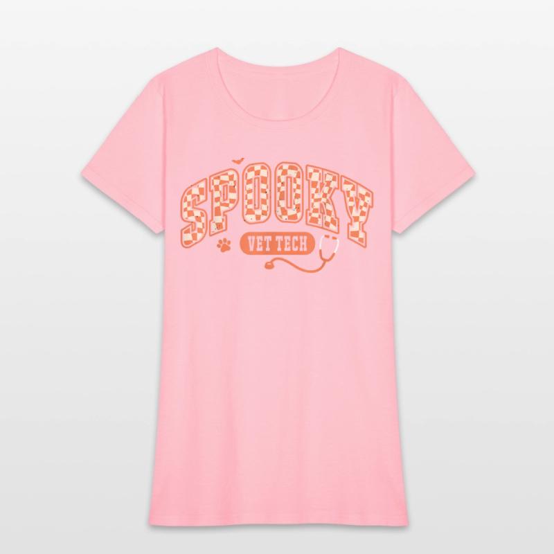 Spooky Vet Tech Veterinarian Halloween Checkerboar