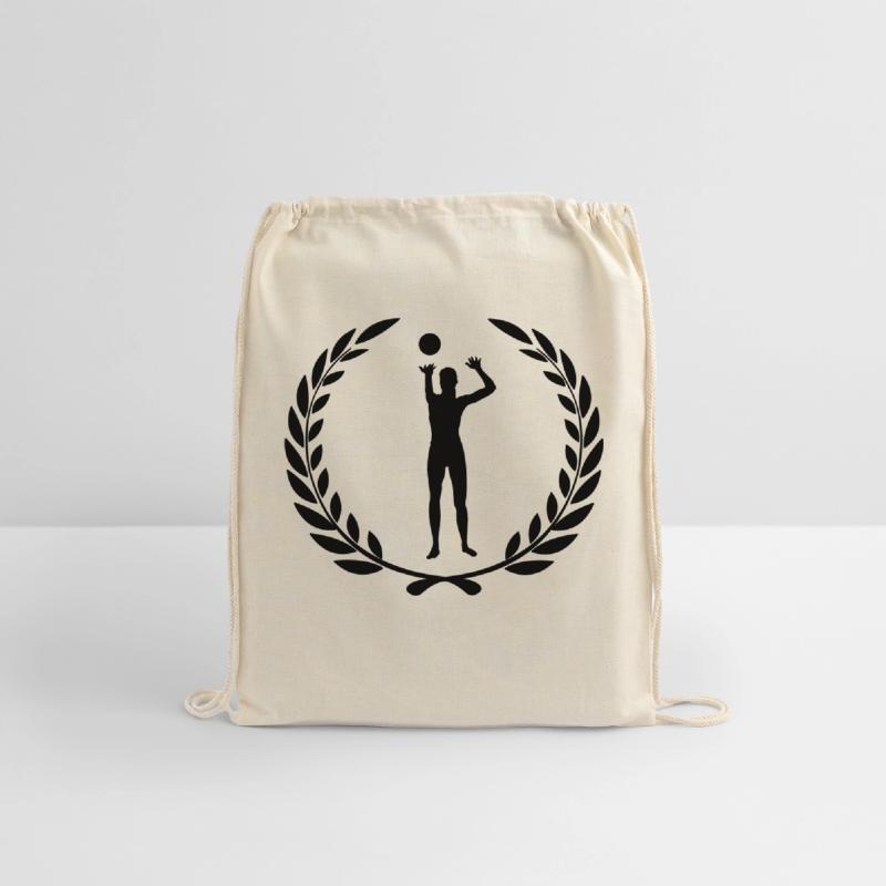 Sport award laurel wreath voleyball ball