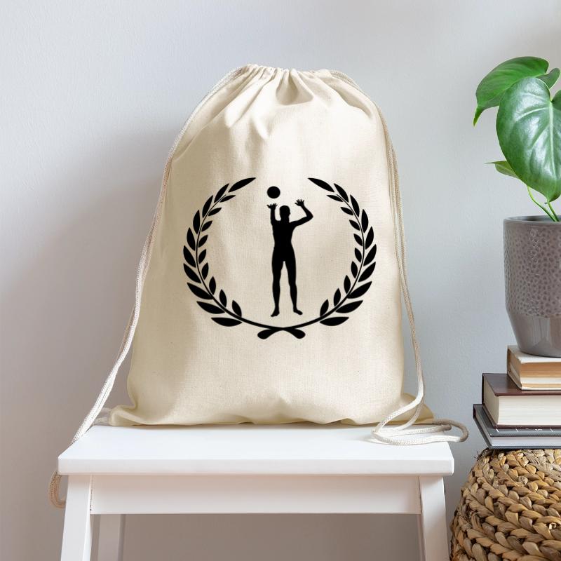 Sport award laurel wreath voleyball ball