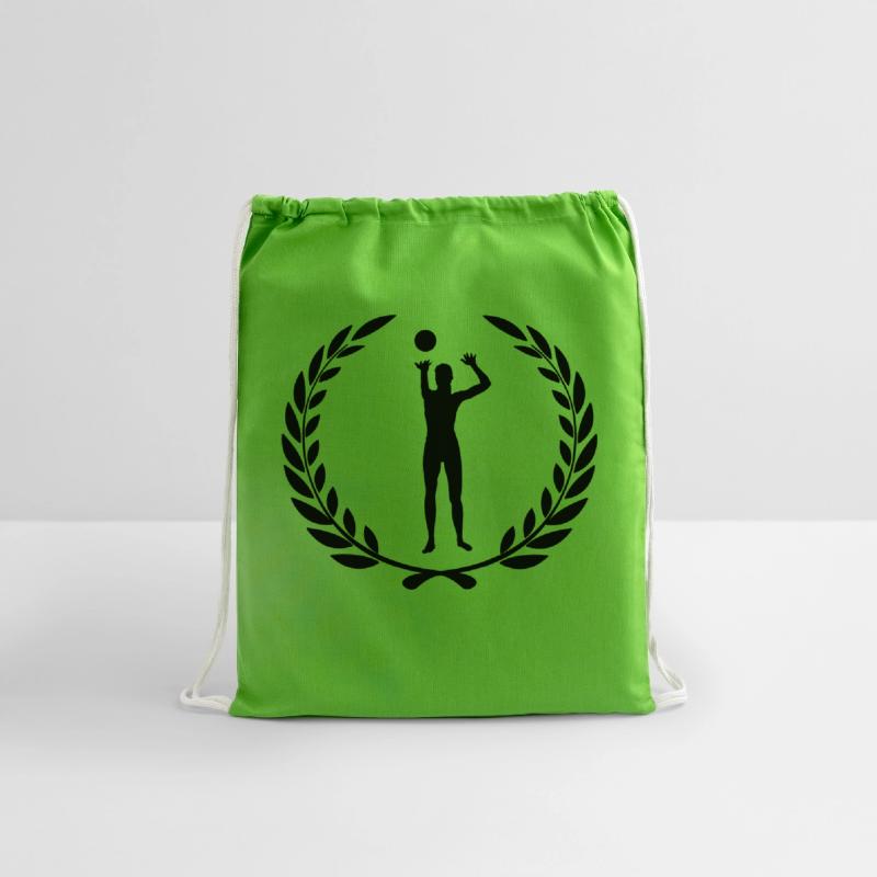 Sport award laurel wreath voleyball ball