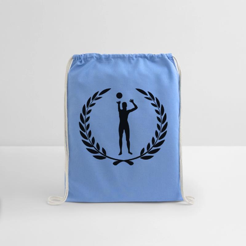 Sport award laurel wreath voleyball ball