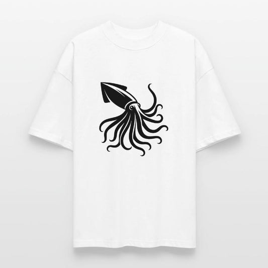 Squid Silhouette Marine Life Art