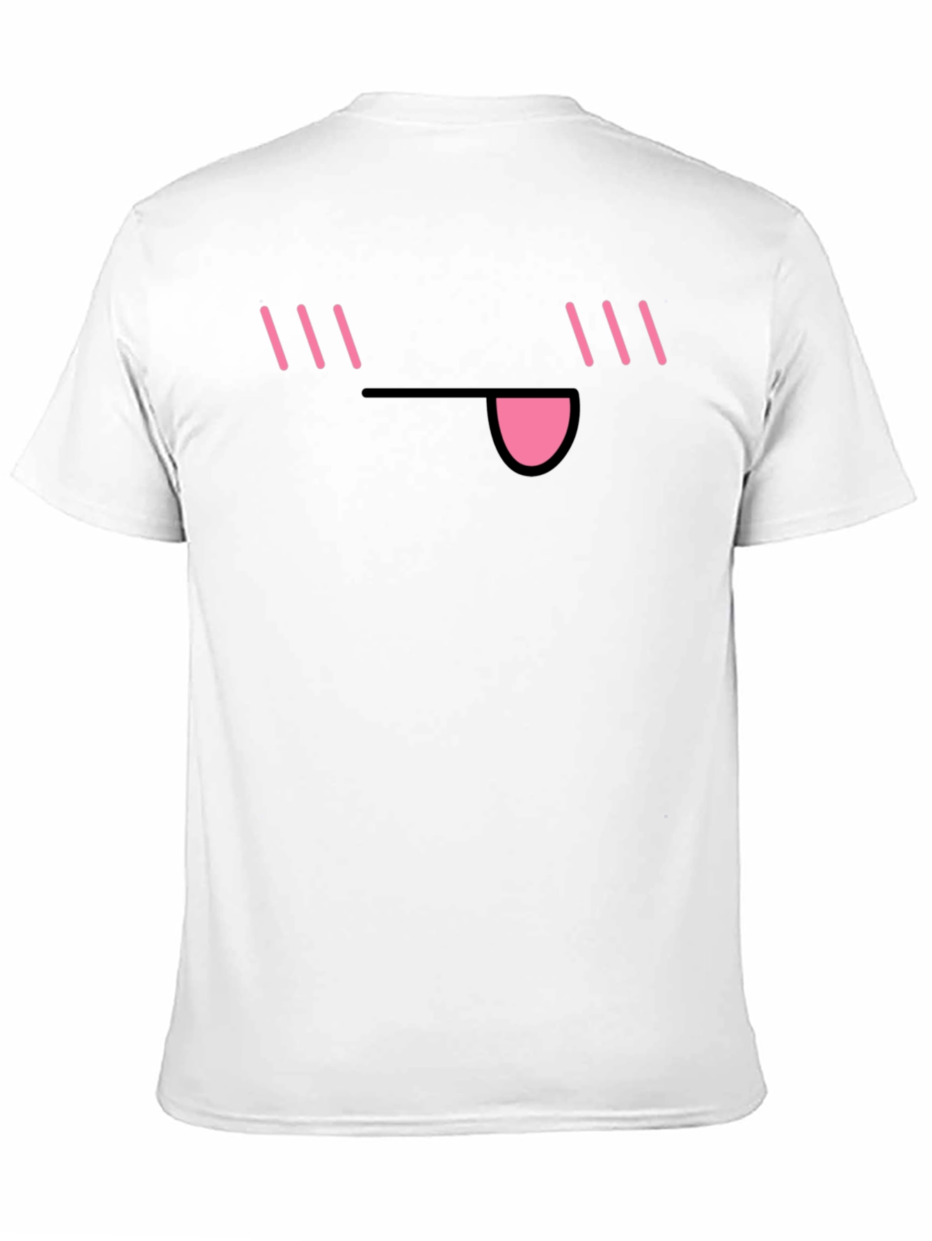 Fun Anime Face Black T-Shirt