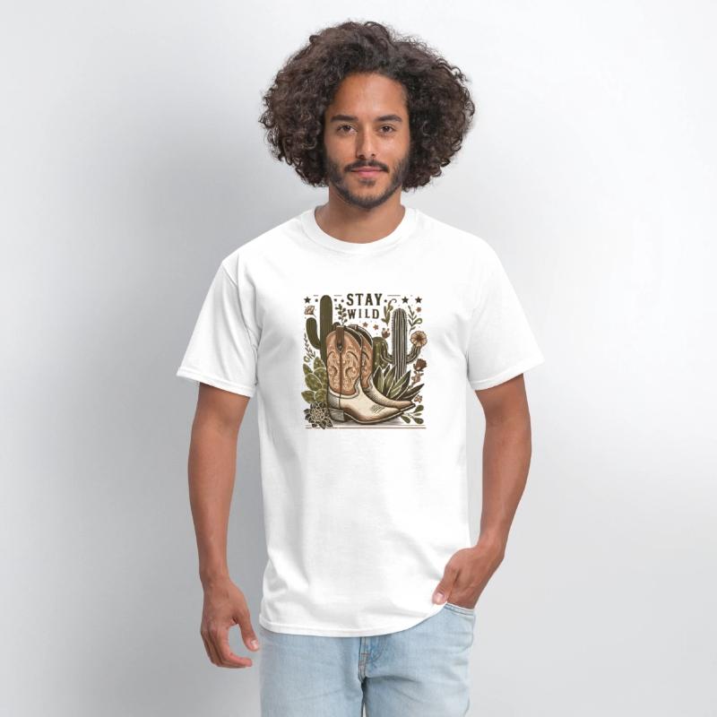 Stay Wild Desert Boots and Cacti