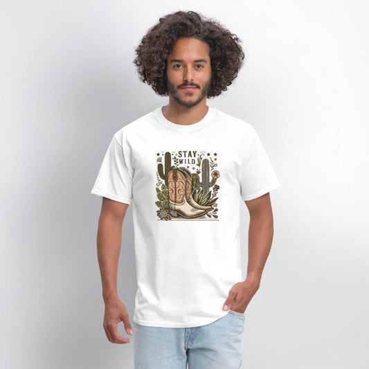 Stay Wild Desert Boots and Cacti